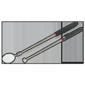 Siegen Telescopic Magnetic Pick-Up Tool &amp;amp; Inspection Mirror Set 2pc image