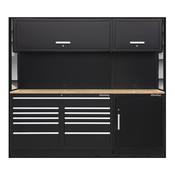 Storage System with Hardwood Worktop 2.33m