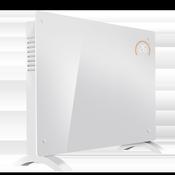 Electric Glass Panel Heater, 2000W, Thermostat Controlled 24Hr 7 Day Timer, Wi-Fi Enabled, Remote Control, White image