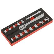 Platinum Low Profile Socket Set 1/4"Sq Drive 15pc image
