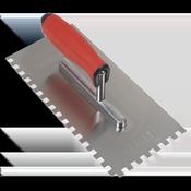 Stainless Steel 8mm Notched Trowel with Rubber Handle 270mm