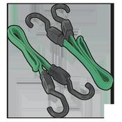 Flat Bungee Cord Set 610mm 2pc image