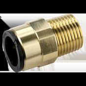 John Guest(R) Brass Straight Adaptor 15mm x 1/2"BSPT image