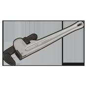 Aluminium Alloy Pipe Wrench European Pattern 450mm image
