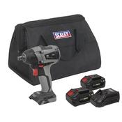 SV20 Series 1/2"Sq Drive Brushless Cordless Impact Wrench Kit 20V 4Ah - 2 Batteries image