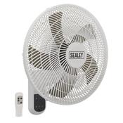 16" Wall Fan with Remote Control 3-Speed 230V