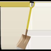 Non-Sparking Square Shovel 240 x 418 x 990mm image