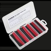Heat Shrink Tubing Assortment 100mm 95pc - Black &amp;amp; Red