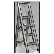 Aluminium Professional Folding Step Ladder 4-Step 150kg Capacity - EN 1483 image