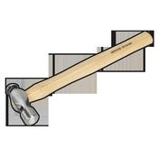 Ball Pein Hammer with Hickory Shaft 12oz image