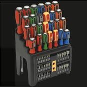 Siegen Hammer-Thru Screwdriver, Bit &amp;amp; Nut Driver Set 61pc image