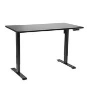 Black Electric Height Adjustable Standing Desk with Memory, Quiet, 1400x700mm image