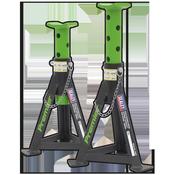 Axle Stands (Pair) 3 Tonne Capacity per Stand - Green image