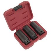 Deep Weighted Impact Socket Set 1/2"Sq Drive 3pc image