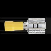 Push-On Female Terminal 9.5mm, Yellow - Pack of 100 image