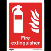 Fire Extinguisher Safety Sign - Self-Adhesive Vinyl image