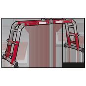 Aluminium 4-Way Multipurpose Adjustable-Height Ladder - EN 131 image