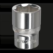 Fully Polished Socket 1/2"Sq Drive 21mm image