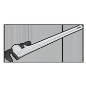 Aluminium Alloy Pipe Wrench European Pattern 915mm image