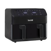 Dual Zone Air Fryer 8L with 8-in-1 Functions Touch Controls, Easy-Clean, Black - DH172 image