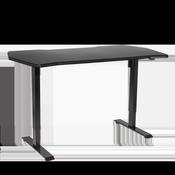 Single Motor Ultra-Quiet Adjustable-Height Electric Sit/Stand Desk - Carbon Fibre Effect Desktop image