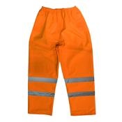 Hi-Vis Orange Waterproof Trousers - Medium image