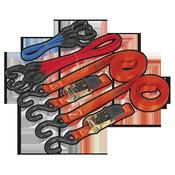 Ratchet Strap &amp;amp; Bungee Cord Set 6pc image