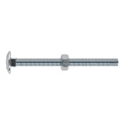 Zinc Plated Coach Bolt &amp;amp; Nut M6 x 75mm, DIN 603 - Pack of 100 image