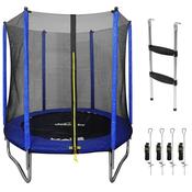 Heavy-Duty Outdoor Trampoline with Safety Enclosure Net, Anchors &amp;amp; Ladder 6ft image