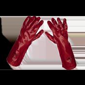 PVC Gauntlets 450mm, Red - Pair image