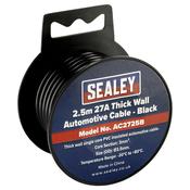 27A Thick Wall Automotive Cable 2.5m - Black