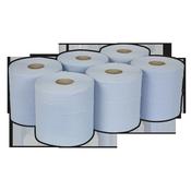 2-Ply Embossed Blue Paper Roll 150m - Pack of 6 image