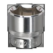 Fully Polished Socket 3/8"Sq Drive 24mm image