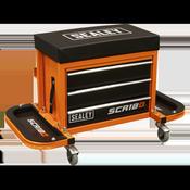 Mechanic's Utility Seat &amp;amp; Toolbox - Orange image