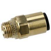 John Guest(R) Brass SuperThread Straight Adaptor 6mm x 1/8"BSP - Pack of 2 image