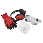 Flexi Grip Gloves, FFP1 Mask, Goggles &amp;amp; Ear Defenders