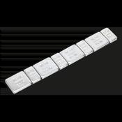 Steel Adhesive Wheel Weight 5/10g Strip of 8 - Pack of 100