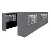 Premium Side Walls/Doors/Windows for Gazebo/Marquee, Fits 3 x 6m Models - Grey image
