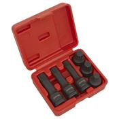 Impact Spline Socket Bit Set 1/2"Sq Drive 6pc image