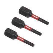 Hex Impact Power Tool Bits 2.5 x 25mm 3pc image