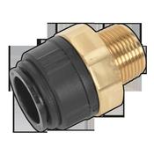 John Guest(R) Brass Straight Adaptor 28mm x 1"BSPT image
