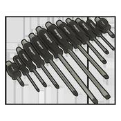 Siegen Hammer-Thru Screwdriver Set 12pc image