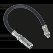 Flexible Rubber Grease Gun Delivery Hose with 4-Jaw Connector 300mm 1/8"BSP Gas