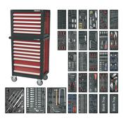 Topchest &amp;amp; Rollcab Combination 14 Drawer with 1233pc Tool Kit image