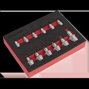 Stubby TRX-Star* Socket Bit Set 1/4", 3/8" &amp;amp; 1/2"Sq Drive 12pc image