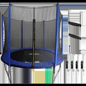 Heavy-Duty Outdoor Trampoline with Safety Enclosure Net, Anchors &amp;amp; Ladder 8ft image