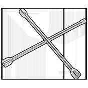 Heavy-Duty 4-Way Wheel Brace 1/2"Sq Drive image