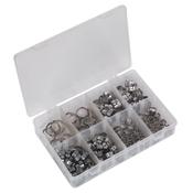 Stainless Steel O-Clip Single Ear Assortment 160pc