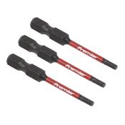 Hex Impact Power Tool Bits 2.5 x 50mm 3pc image
