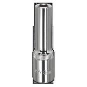 Fully Polished Deep Socket 3/8"Sq Drive 8mm image